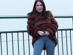 Ava Delush peeing herself in public