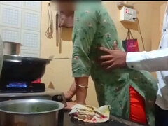 Hindi housewife's steamy encounter during meal prep