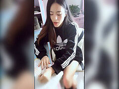 asian gal interrupted doing her homework by stepbrother