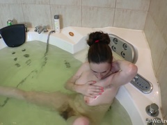 Delta Freya takes a sexy bath and masturbates