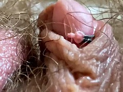 Close up big clitoris