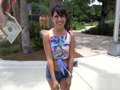 Schönheit, Blasen, Bus, Schwanz, Hd, Latina, Nippel, Muschi