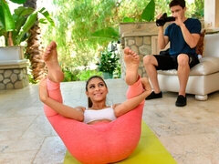 フェラチオ, 茶髪の, チン, 手コキする, キス, 自然山雀, アウトドア, 剃毛