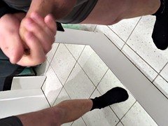 Wank in changing room