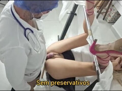 Médecin, Exam, Fétiche, Exhib, Gyneco, Rousse roux, Uniforme, Épouse