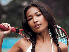 Morena, Ébano, Penetracion con dedos, Abierta, Al aire libre, Solo, Deporte, Adolescente