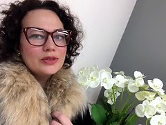 素人, お尻, 茶髪の, 眼鏡, 母, 現実, ロシア人, 義母