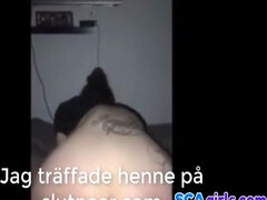 In den arsch, Braunhaarige, Paar, Schwanz, Hardcore, Hd, Schwedisch, Titten