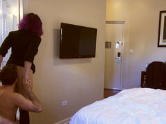 ビッチ, フェラチオ, チン, エモ, ホテル, オマンコ, 剃毛, 締まりの良い