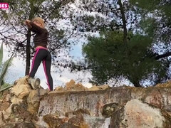 GREEK GODDESS INNA INNAKI AND SUBIL ARCH IN GREECE - Subil arch