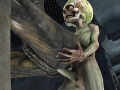 Hot 3D Alien Chick Gets Fucked by a Martian