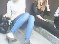 Biseksueel, Bulgarisch, Hakken, Buiten, Roken