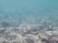 最高, ビーチ, 爸, 彼女, オナニー, ハメ撮り, のぞき, 濡れ