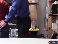 楽屋, 茶髪の, 捕まる, Hd, ポリス, お仕置き, 現実, ティーン