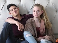 Best friends heat up and have first-time sex adventure