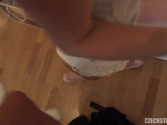 18 ans, Amateur, Brunette brune, Tchèque, Queue, Faciale, Seins naturels, Adolescente