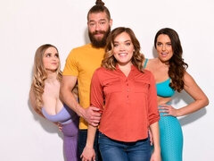 Amateur, Nana, Grosse bite, Sucer une bite, En levrette, 2 femmes 1 homme, Énorme, Douche