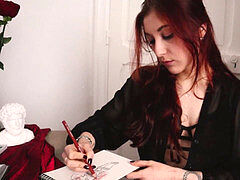 Amateur, Collège université, Européenne, Français, Instruction, Rousse roux, Softcore, Adolescente