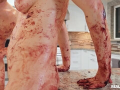 Weird kitchen shagging with Casey Calvert