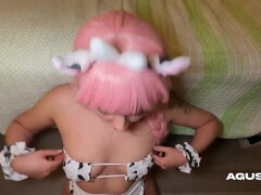 Agustina Rey's Tight Asshole Takes Anal Creampie - Latina Teen Cosplay