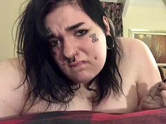 plus-size Gets easily nailed From Behind and Came On Twice