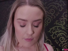Anal, Rubia, Doble penetracion, Masturbación, Pantaletas, Solo, Medias largas