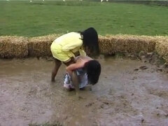 Mud wrestling/catfight