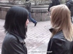 Анальный секс, Минет, Брюнетки, Сперма на лице, На публике, Реалити, Чулки, Втроем