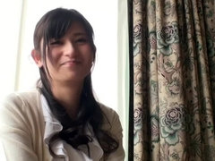 Fine-looking Japanese huzzy in foot fetish video