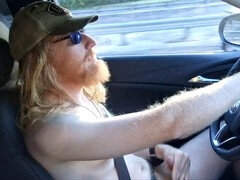 Bearded guy Skycladstargazer gets frisky and naked outdoors with some verbal action