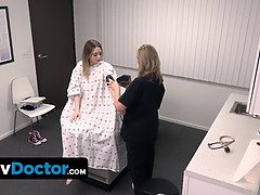 Gros cul, Blonde, Sucer une bite, Éjaculation interne, Mignonne, Médecin, Hd, Criant