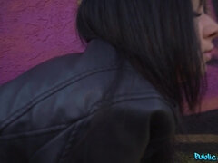 Schwarz, Dildo, Hundestellung, Leder, Masturbation, Im freien, Realität, Vibrator