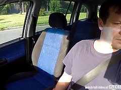 Leie, Arsch, Blondine, Blasen, Auto, Realität, Schreiend, Spanner