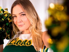 Grosser arsch, Grosser schwanz, Grosse titten, Blondine, Anfeuerer, Hundestellung, Flexibel, Milf