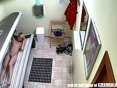 Tschechisch, Öffentlich, Muschi, Realität, Solarium, Solo, Jungendliche (18+), Spanner