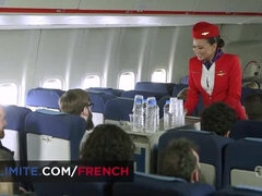 Blondine, Blasen, Süss, Europäisch, Hd, Stewardess, Strümpfe, Uniform