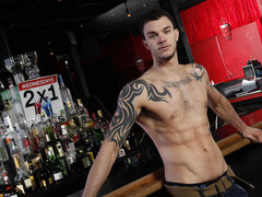 Strong anal at the bar for Kirk Cummings and Cliff Jensen