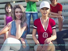 American wife enjoying wild fun with husband and friends