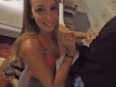 Amateur, Gros seins, Couple, Mignonne, Pov, Public, Branlette espagnole, Épouse