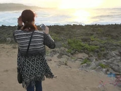 Leie, In den arsch, Strand, Blasen, Freundin, Behaart, Pov, Muschi