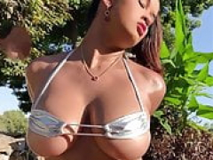 Africain, Gros cul, Gros seins, Bikini, Lingerie, De plein air