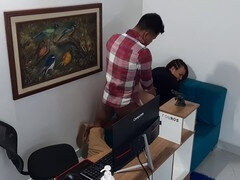 Part 2: My boss's submissive slut deepthroats my throbbing cock before I pound her in the office