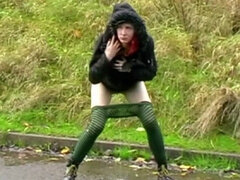 Frau, Flashen, Hd, Masturbation, Milf, Orgasmus, Pissen, Öffentlich