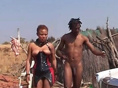 Afrikanisch, Sadomasochismus, Grosser schwanz, Blasen, Hd, Öffentlich, Rau, Taboo