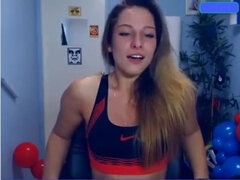 Blonde, Mignonne, Orgasme, Solo, Adolescente, Nénés, Webcam