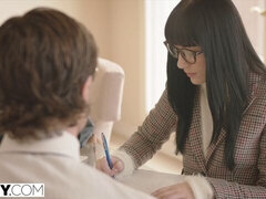 アナル, お尻, バック, 眼鏡, 手コキする, ハードコア, 女子高生, ティーン