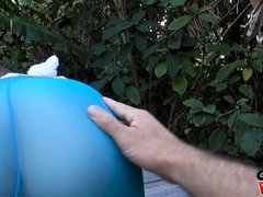 Leie, Blondine, Blasen, Konturen der schamlippen, Paar, Hundestellung, Nippel, Jungendliche (18+)