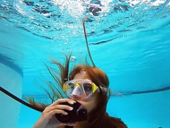 Tetas grandes, Rubia, Erótico, Húngaro, Lesbiana, Piscina, Sexo soft, Bajo el agua