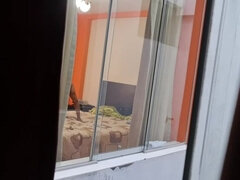 Grote kont, Bruinharig, Bedriegen, Man, Latijnse vrouw, Spion, Tieten likken, Bekijker