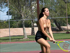 Jenna 01 - Tennis unwrap and injection